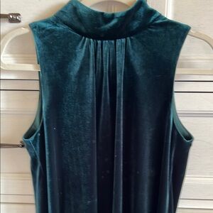 Tommy Hilfiger Green Velvet Sleeveless Top